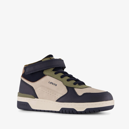 Dereck Mid hoge jongens sneaker blauw wit