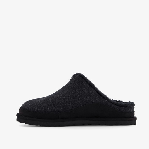 Heren vilten pantoffels zwart