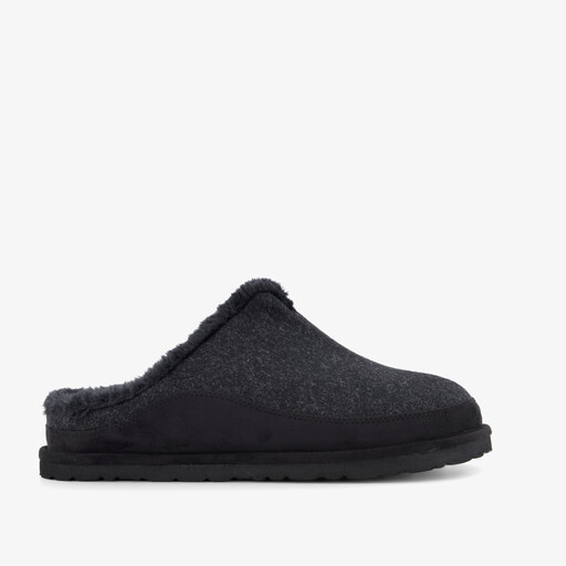 Heren vilten pantoffels zwart
