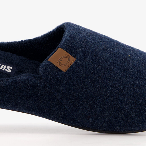 Heren instap pantoffels blauw