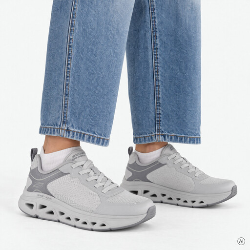 BOBS Sport Arc Waves Remix dames sneakers grijs