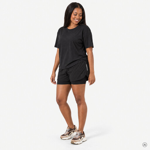 Dry dames hardloopshort zwart