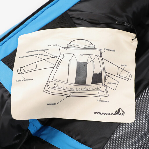 Heren softshell ski-jas 8000 mm waterkolom blauw
