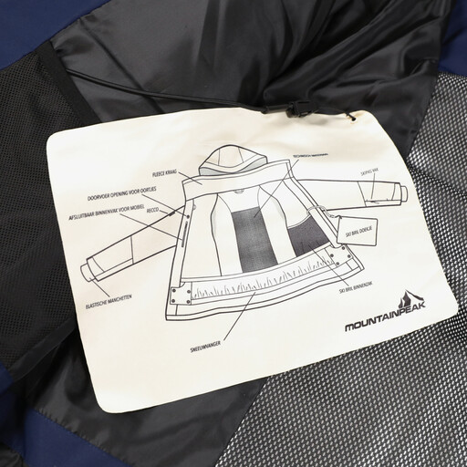 Heren ski-jas 8000 mm waterkolom blauw