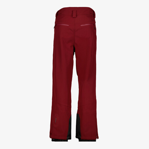 Heren softshell skibroek 8000 mm waterkolom rood