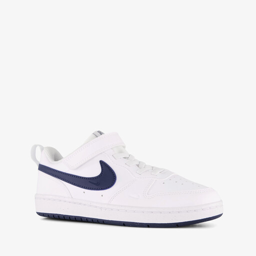 Court Bordough Low jongens sneakers wit blauw