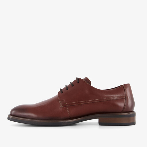 Leren heren veterschoenen bruin