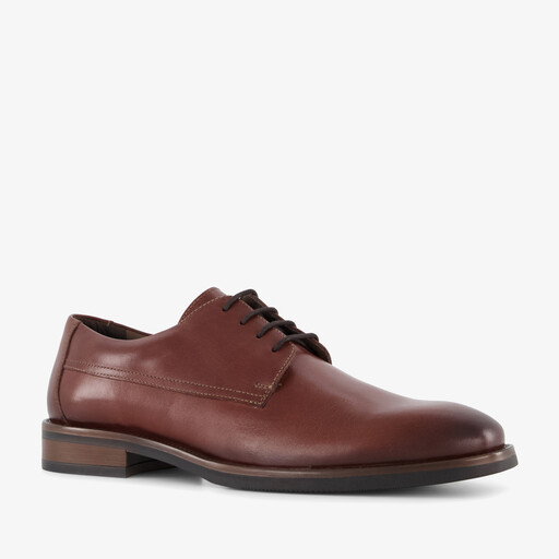 Leren heren veterschoenen bruin
