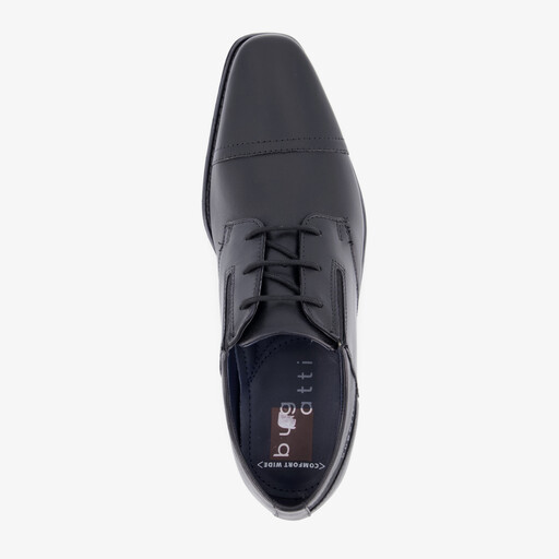 Leren heren veterschoenen zwart