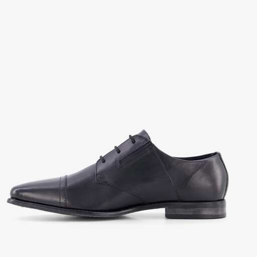 Leren heren veterschoenen zwart