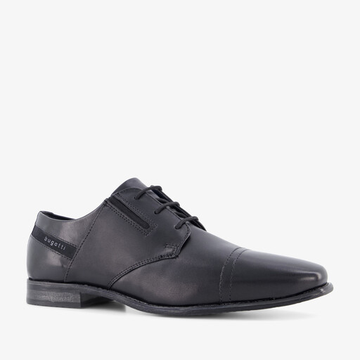 Leren heren veterschoenen zwart