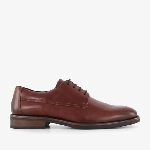 Leren heren veterschoenen bruin