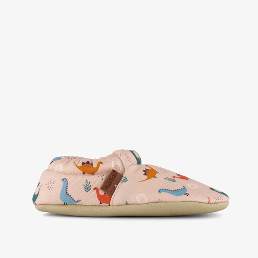 Dinos kinder pantoffels met dinos lichtroze
