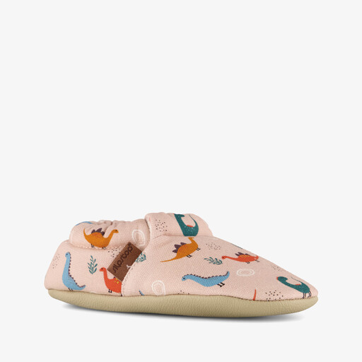 Dinos kinder pantoffels met dinos lichtroze