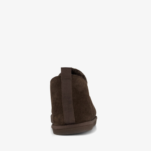 Gevoerde heren pantoffels donkerbruin