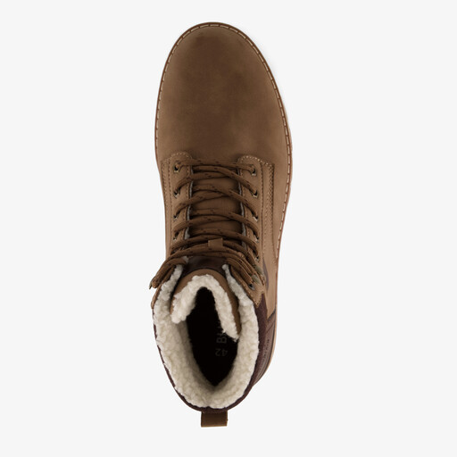 Gevoerde heren veterboots bruin