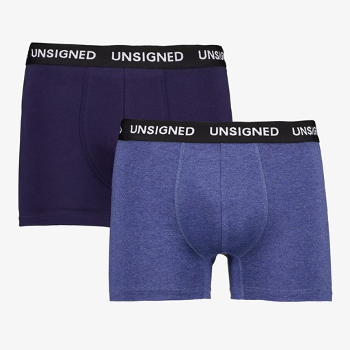 Heren boxershorts 2-pack blauw