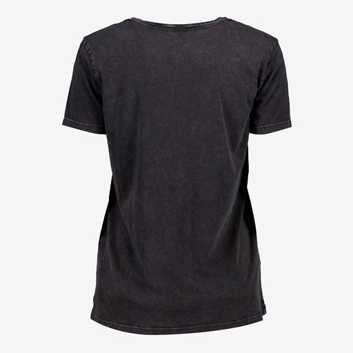 Dames T-shirt met opdruk zwart