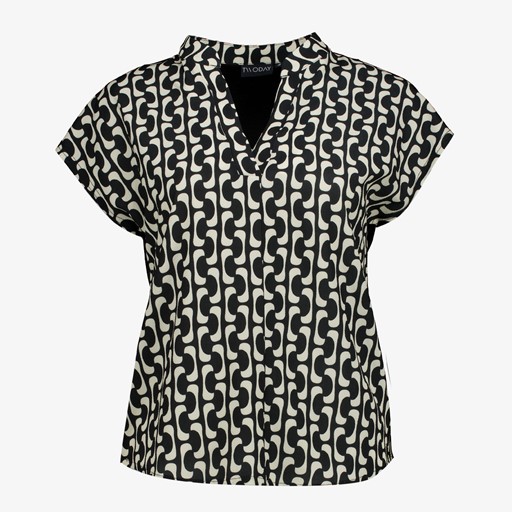 Dames blouse met retro print