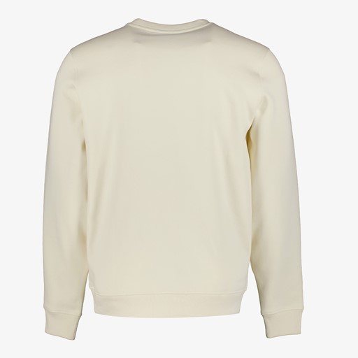 Heren sweater met opdruk ecru