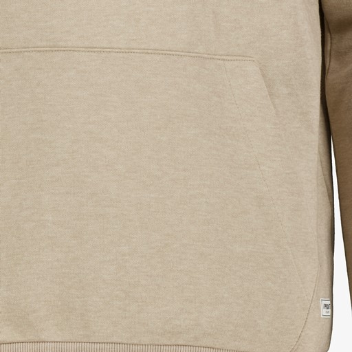 Heren hoodie beige
