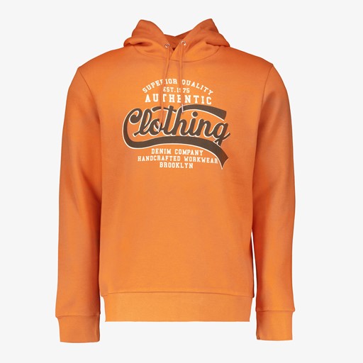 Heren hoodie oranje