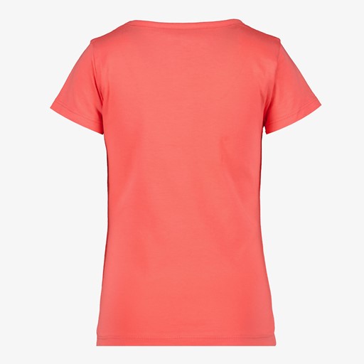 Meisjes T-shirt rood met bloem