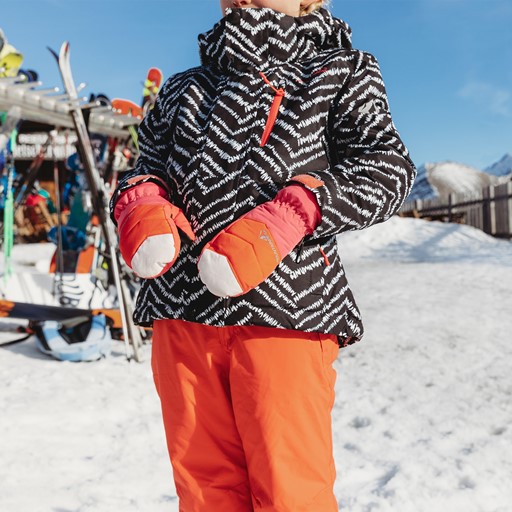 Kinder skiwanten roze