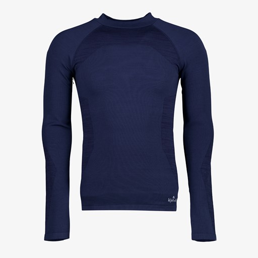 Heren thermoshirt met lange mouwen blauw