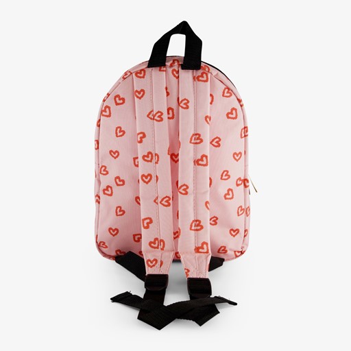 Rugzak roze met hartjes