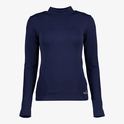 Dames thermoshirt met lange mouwen blauw