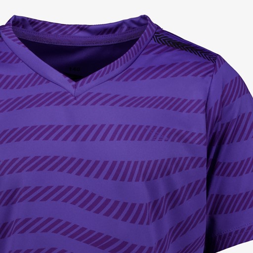 Dry meisjes voetbal T-shirt paars met print