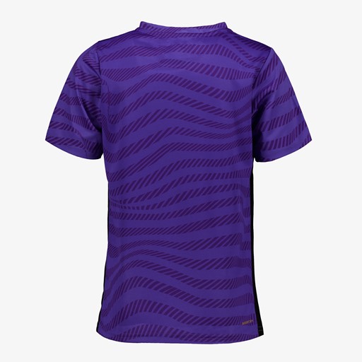 Dry meisjes voetbal T-shirt paars met print