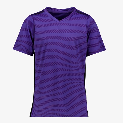 Dry meisjes voetbal T-shirt paars met print