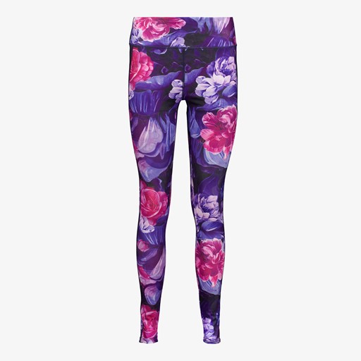 Dames sportlegging met bloemenprint