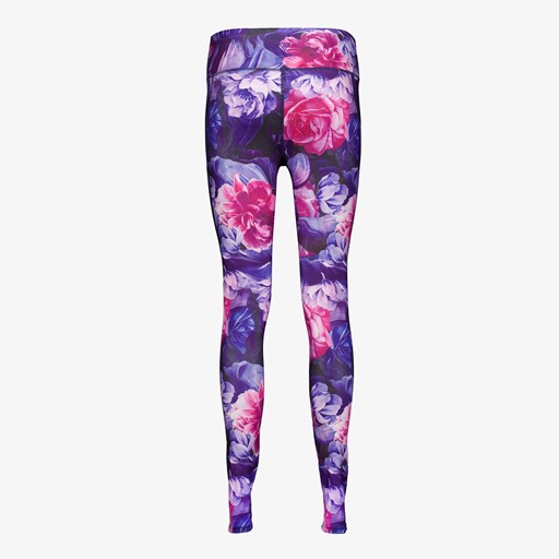 Dames sportlegging met bloemenprint