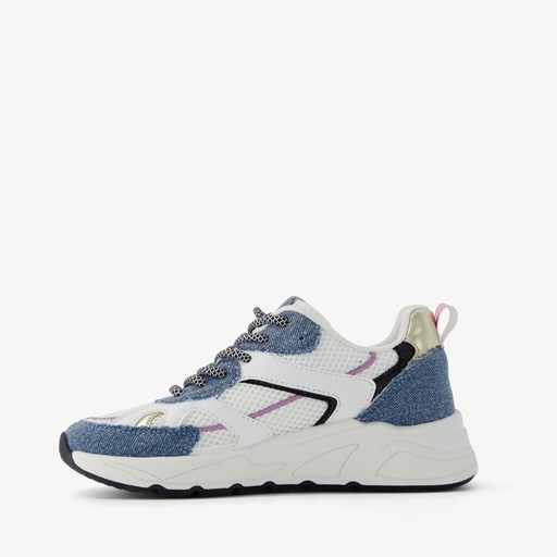 Meisjes dad sneakers met denim details