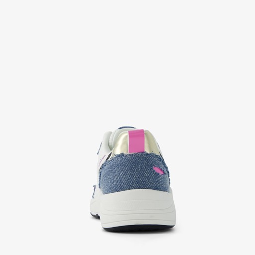 Meisjes dad sneakers met denim details