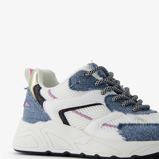 Meisjes dad sneakers met denim details