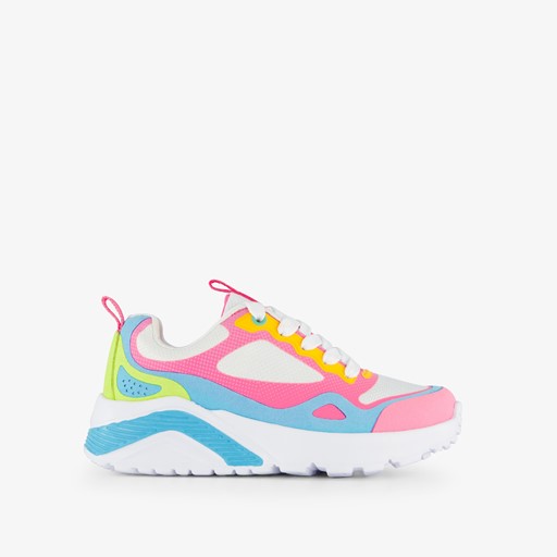 Uno meisjes sneakers wit roze