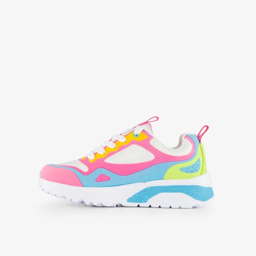 Uno meisjes sneakers wit roze