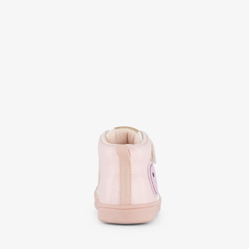 Hoge meisjes sneakers met smileys