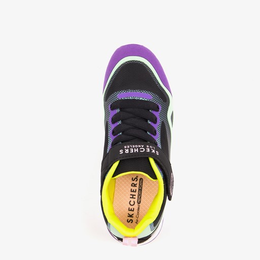Uno Lite meisjes sneakers paars zwart