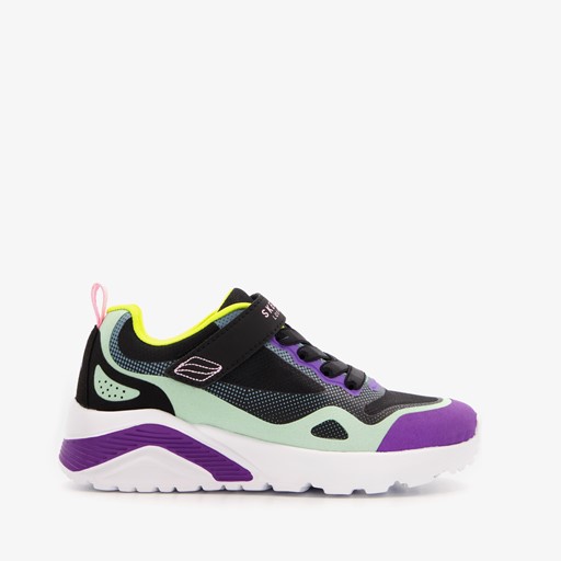 Uno Lite meisjes sneakers paars zwart