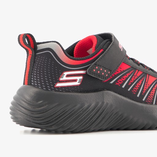 Bounder kinder sneakers zwart/rood