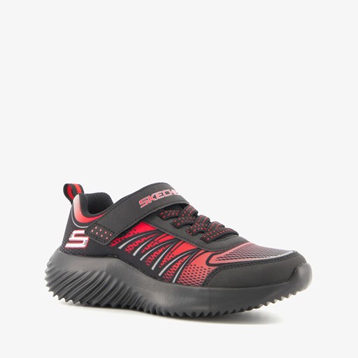 Bounder kinder sneakers zwart/rood