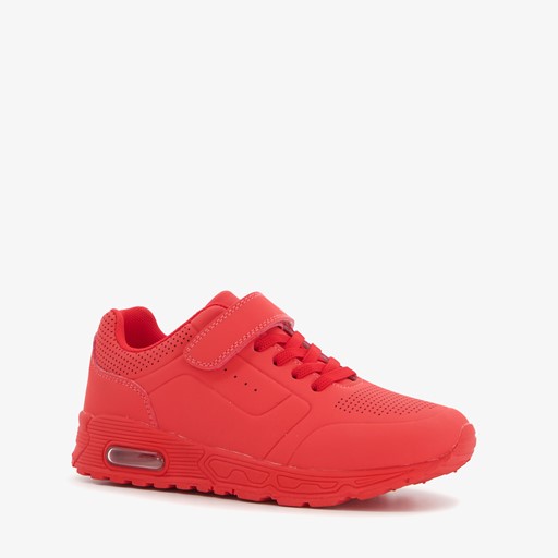 Jongens sneakers rood met airzool