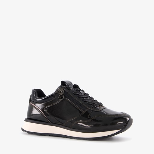 Tamaris dames lak sneakers zwart online bestellen | Scapino