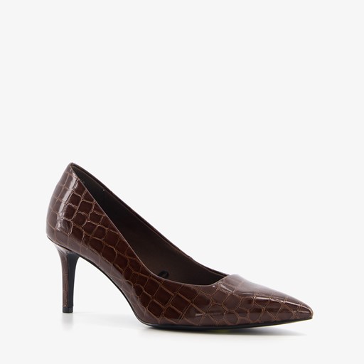 Tamaris croco lak pumps bruin online bestellen | Scapino