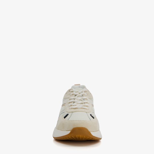 Dames sneakers beige met panterprint